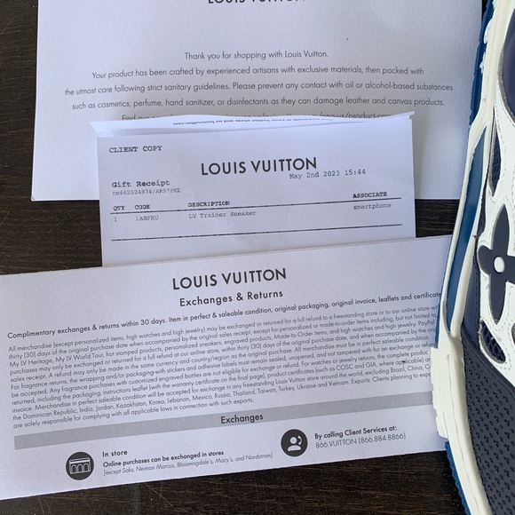 Louis Vuitton Skate Sneaker Blue Mens LV Sz 10 - Picture 11 of 14